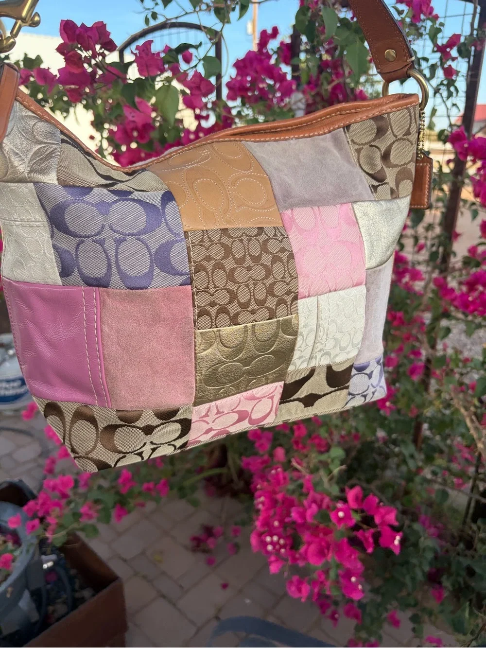 Vintage Coach Patchwork Bag - Picture 4 of 10